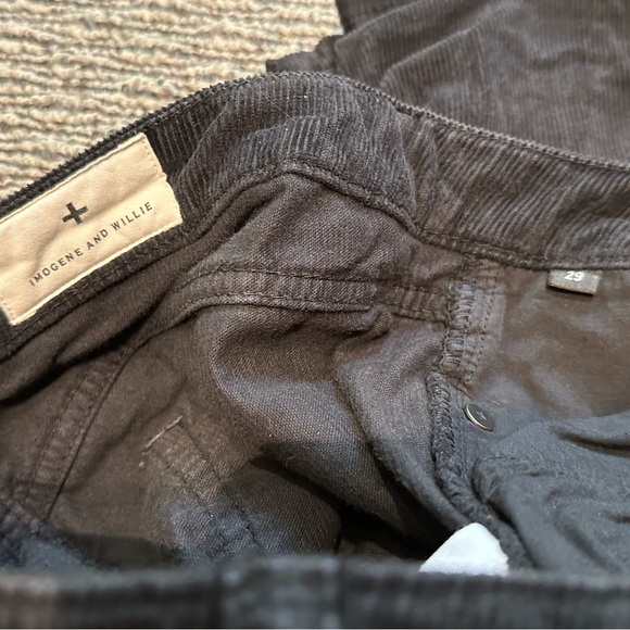 Imogene + Willie Black Corduroys Size 29 - Picture 2 of 6